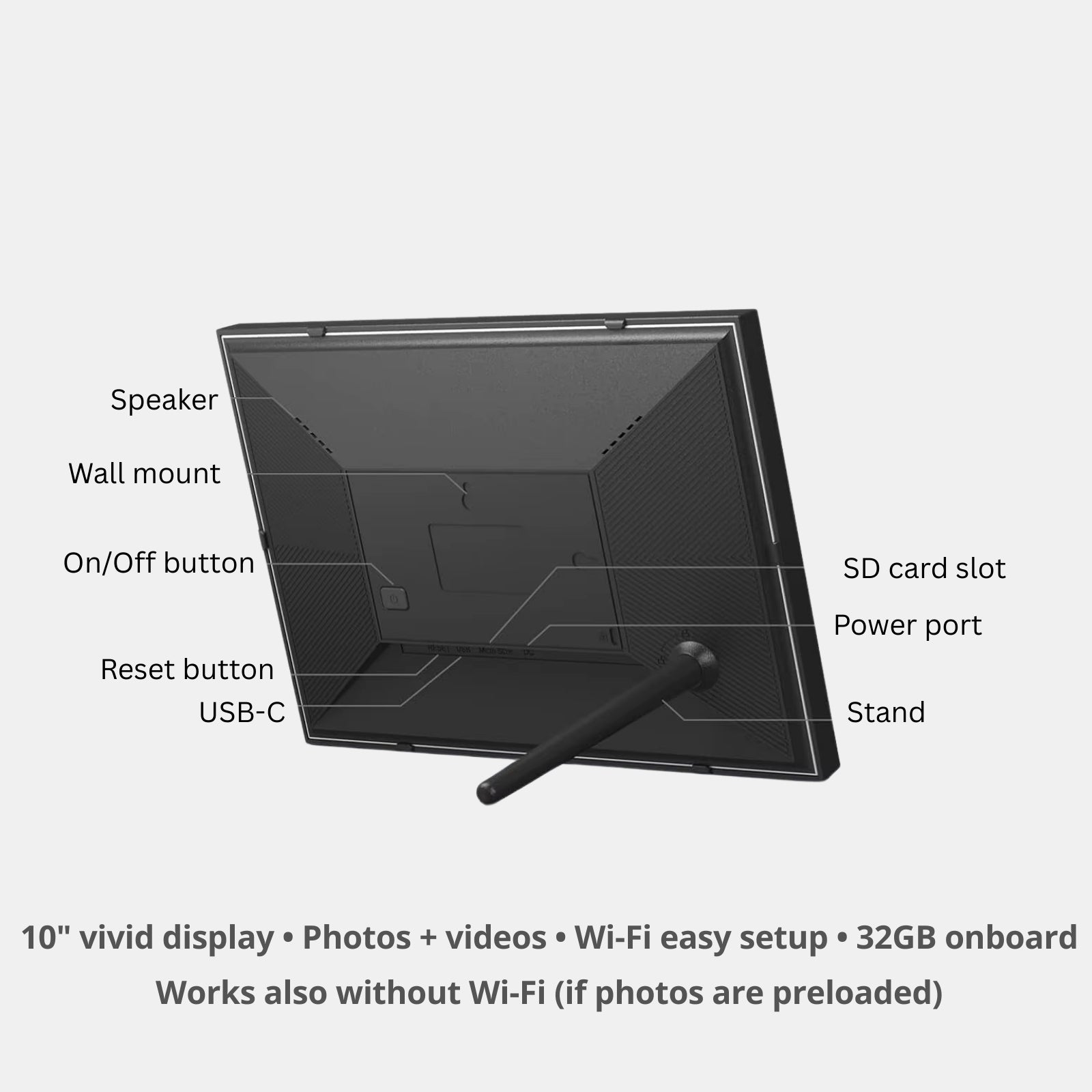 10.1'' Digital Frame + 6 Bonuses